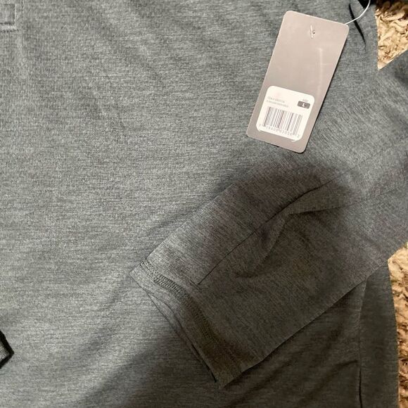 Eddie Bauer Heather Balsam Green 1/4 Zip Activewear Pullover Men's Sz L NWT - Picture 3 of 6